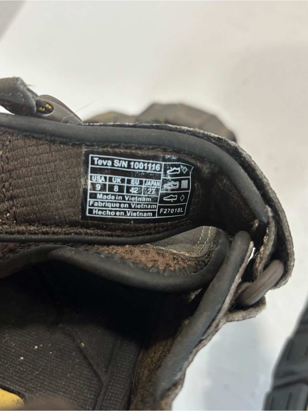 Teva Sandals Mens Sz 9 Brown Forebay Sport Hiking Closed Toe Outdoor 1001116 EUC - Picture 8 of 8